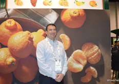 Dan Kass with Suntreat/AC Foods in the new booth.
